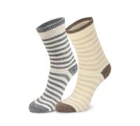 normani Chaussettes beige / marron / gris, Taille 39-42
