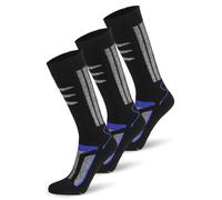normani Chaussettes bleu / gris chiné / noir, Taille 39-42