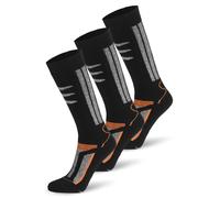 normani Chaussettes gris chiné / orange / noir, Taille 27-30,5