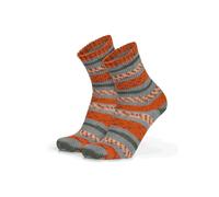 normani Chaussettes gris / orange / rouge, Taille 35-38