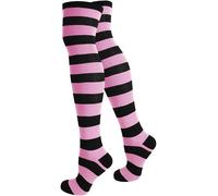 normani Chaussettes montantes rose / noir, Taille 36-41