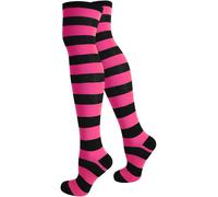 normani Chaussettes montantes rose / noir, Taille 36-41