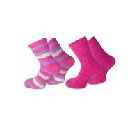 normani Chaussettes violet / rose / blanc, Taille 36-41