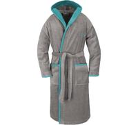 normani Peignoir long 'Rob' gris / jade, Taille XXL