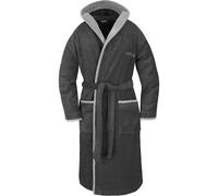 normani Peignoir long 'Rob' gris / noir, Taille XXL