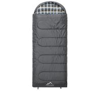 normani Sacs de couchage 'Antarctica' gris / blanc, Taille XS-XXL