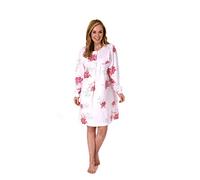Normann Care Chemise d'entretien pour femme à manches longues, dos ouvert - 202 274 90 600, rose, Large