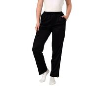 Normann Care Pantalon de rééducation pour femme avec fermeture éclair latérale pour la rééducation, la physio, les jambes en plâtre, Noir , M