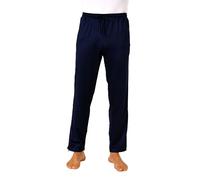 Normann Care Pantalon de rééducation pour homme avec fermeture éclair latérale pour la rééducation, la physio, les jambes en plâtre, bleu marine, L