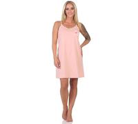 Normann Chemise de nuit à bretelles spaghetti pour femme avec imprimé sur le devant, également en grandes tailles
