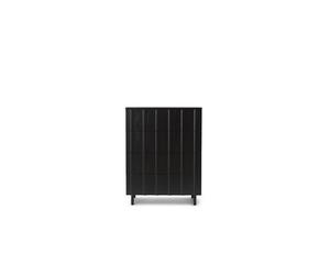Normann Copenhagen Armoire Côtelée avec 4 Tiroirs Noir Doux