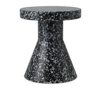 Normann Copenhagen Bit Cone tabouret rond Noir-blanc. Ø36x42 cm