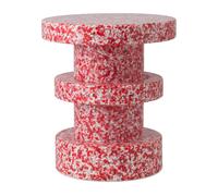 Normann Copenhagen Bit Stack tabouret rond Rouge. Ø36x42 cm