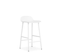 Normann Copenhagen Chaise de bar Form avec structure en métal - 65 cm - blanc