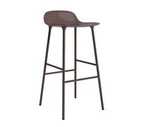 Normann Copenhagen Chaise de bar Form avec structure en métal - brown - 75 cm