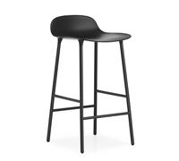 Normann Copenhagen Form Tabouret de Bar H65 cm Noir/ Acier Noir