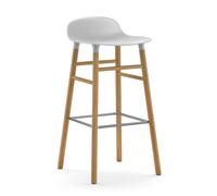 Normann Copenhagen Form Tabouret de Bar H75 cm Blanc/ Chêne