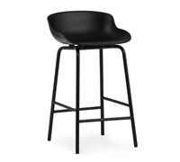 Normann Copenhagen Chaise de bar Hyg pieds en métal 65 cm Noir
