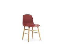 Normann Copenhagen Chaise Form avec structure en bois - rouge - Chêne
