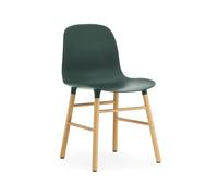 Normann Copenhagen Chaise Form green. pieds en chêne