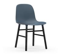 Normann Copenhagen Chaise Form pieds noirs Bleu