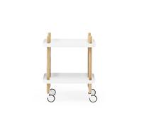 Normann Copenhagen Chariot de service Block Table - blanc