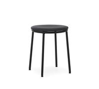 Normann Copenhagen Circa Tabouret Cuir Rembourré Noir/Cuir Noir 41599