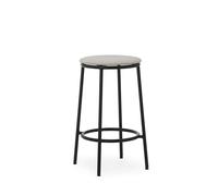 Normann Copenhagen Circa Tabouret de Bar H65 Rembourré Noir/MLF20 Sable