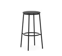 Normann Copenhagen Circa Tabouret de Bar H75 Rembourré Noir/MLF16 Noir
