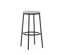 Normann Copenhagen Circa Tabouret de Bar H75 Rembourré Noir/MLF20 Sable