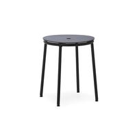 Normann Copenhagen Circa Tabouret Noir/Aluminium Noir