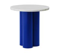 Normann Copenhagen Dit table d'appoint Ø40 cm Blanc Carrara-bleu clair