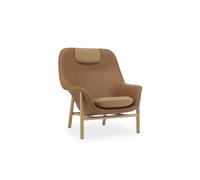 Normann Copenhagen Drape Lounge Chair Low structure en acier - Ultra41574/Ultra41571
