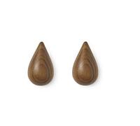 Normann Copenhagen Dropit Crochet Noyer Marron Hauteur 7,7 cm Profondeur 8 cm Longueur 5 cm