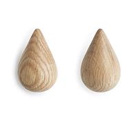 Normann Copenhagen Dropit Patère Bois Naturel H 7,7 x L 5 x P 8 cm