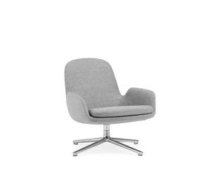 Normann Copenhagen Era Fauteuil Bas avec Pivotant Aluminium/ Synergy LDS16