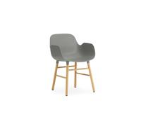 Chaise de Salle à Manger Form de Normann Copenhagen avec Accoudoirs Gris/ Chêne