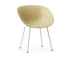 Normann Copenhagen Fauteuil Mat Armchair Hemp-cream steel