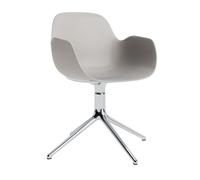 Normann Copenhagen Fauteuil pivotant Form - warm grey - aluminium