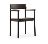 Normann Copenhagen Fauteuil Timb Brown ash-Ultra Leather Chocolate