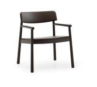 Normann Copenhagen Fauteuil Timb Brown ash-Ultra Leather Chocolate
