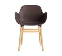 Normann Copenhagen Form Chaise de Salle à Manger avec Accoudoirs Brun/Chêne