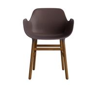Normann Copenhagen Form Chaise de Salle à Manger avec Accoudoirs Brun/ Noyer