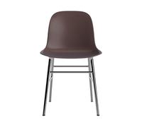 Normann Copenhagen Form Chaise de Salle à Manger Brun/ Chrome