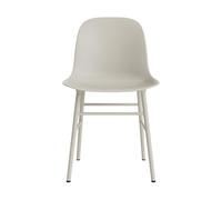 Normann Copenhagen Form Chaise de Salle à Manger Gris clair/Acier