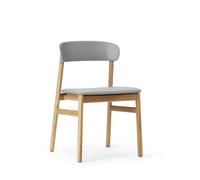 Normann Copenhagen Chaise Herit - Spectrum cuir gris - Chêne