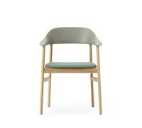 Normann Copenhagen Herit Chaise de Table à Manger M. Accoudoir Rembourré Chêne/Dusty Vert