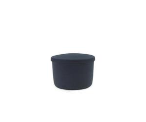Normann Copenhagen Hide Pouf de Rangement Petit Acier Bleu