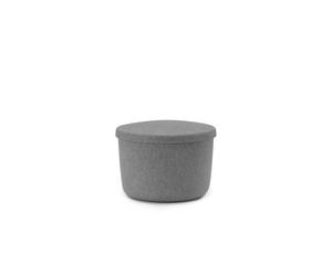 Normann Copenhagen Hide Pouf de Rangement Petit Gris
