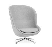 Normann Copenhagen Hyg Fauteuil avec Cadre Pivotant High Aluminium/Gris LDS16